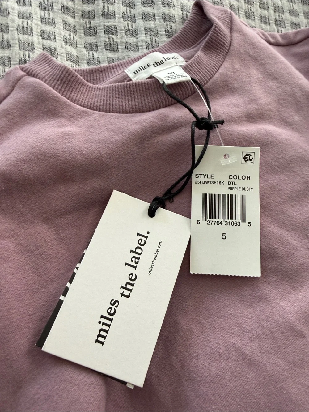 Girls' Mauve Ruffle Sweatshirt & Leggings Matching Set